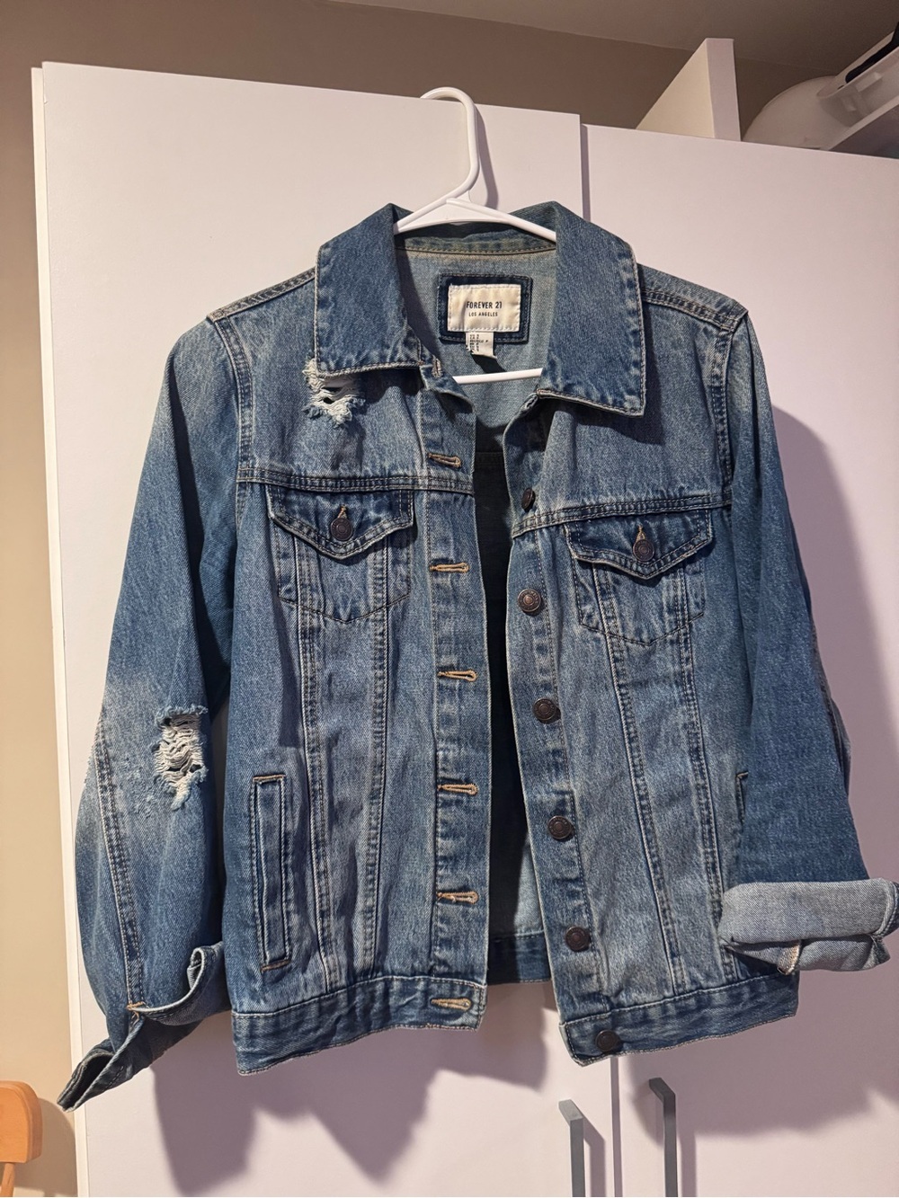 Distressed Denim Jacket - Picture 2 of 3